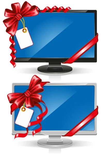 Widescreen monitors — Stock Vector