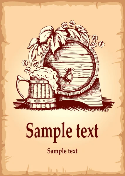 Beer label — Stock Illustration Beer label Stock Vector