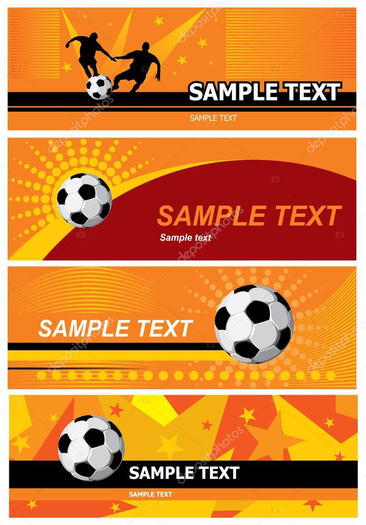 Set soccer background