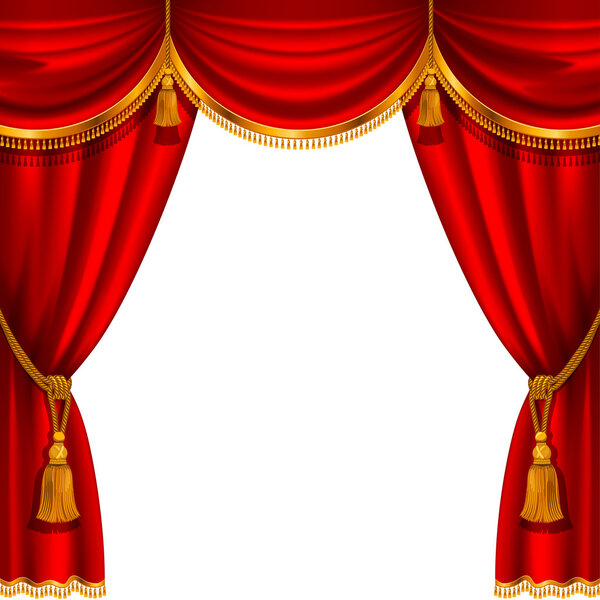 Red curtain