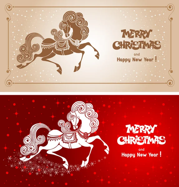 Tarjeta de navidad feliz — Vector de stock