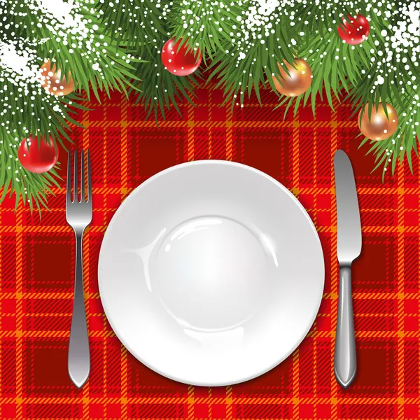 Modèle de menu de Noël — Image vectorielle