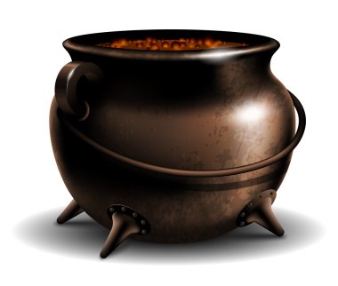 Cauldron with potion clipart
