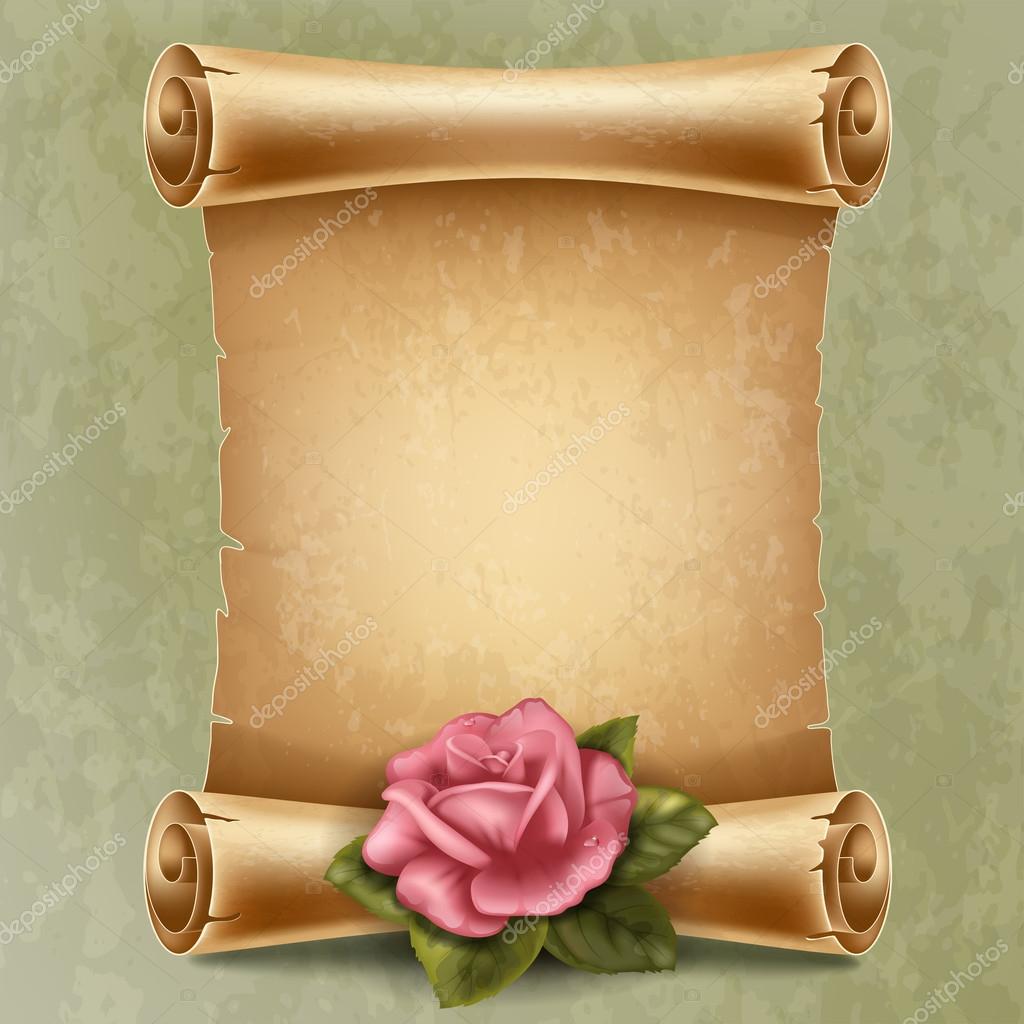 Papel de desplazamiento vector, gráfico vectorial © Pazhyna imagen