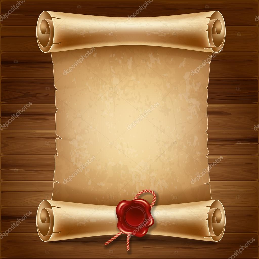 Scroll paper Stock Vector by ©Pazhyna 32341393