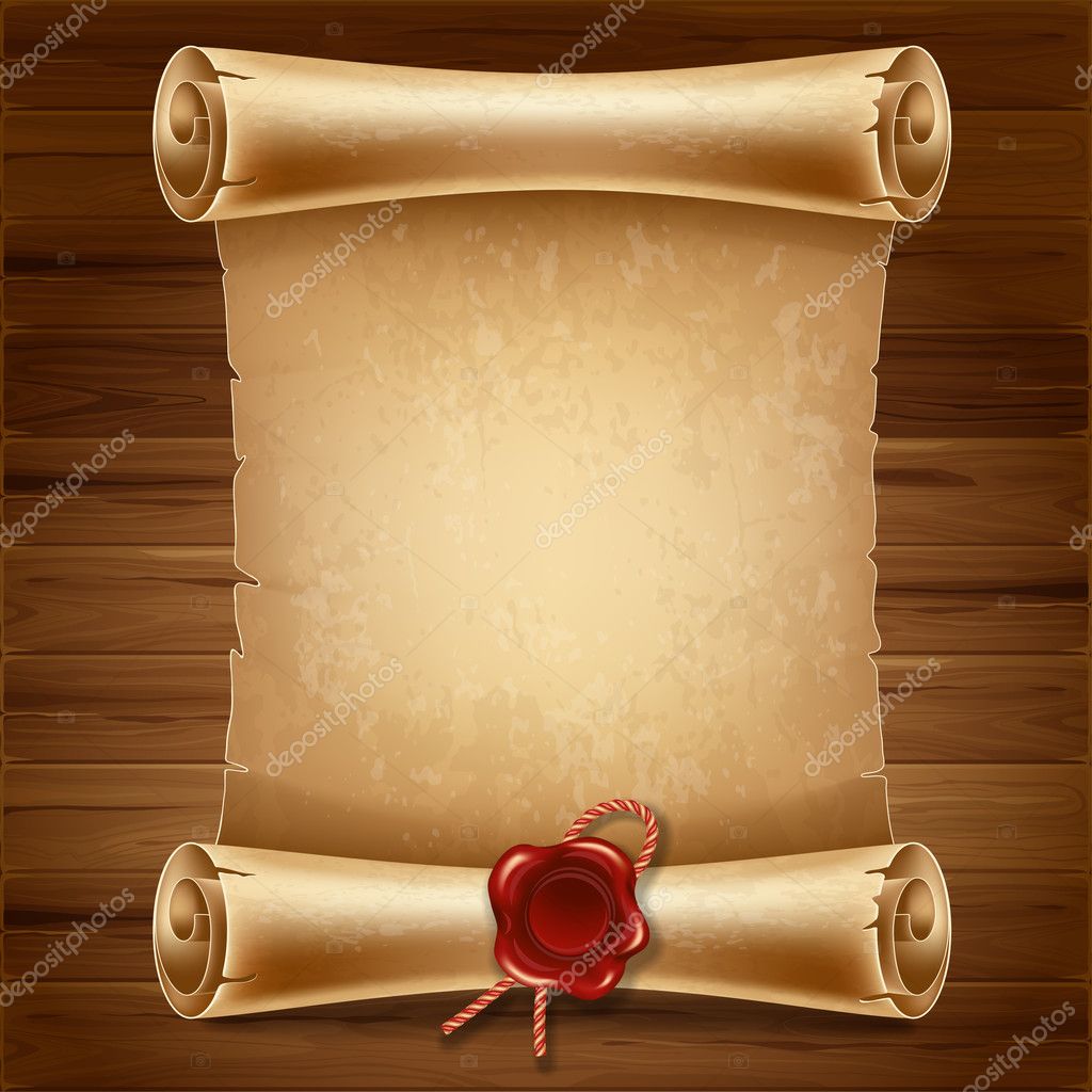 Old Scroll Paper Illustration Stock Illustration - Illustration of paper,  frame: 133716336