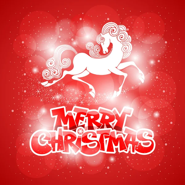 Veselé vánoční přání — Stockový vektor