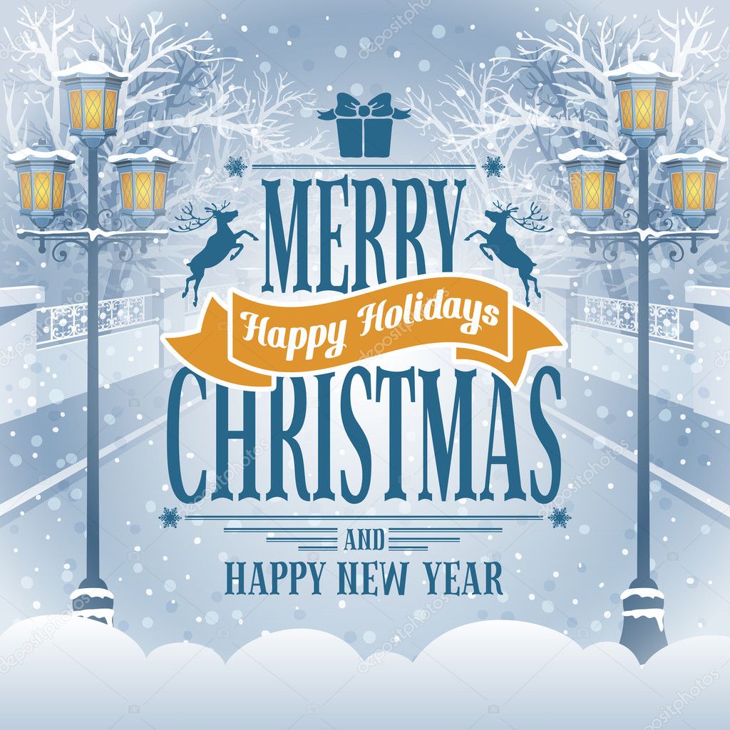 Christmas greeting card Stock Vector Image by ©Pazhyna 34291505