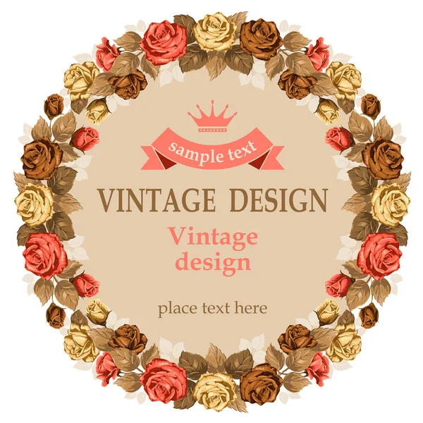 Vintage design — Stock Vector