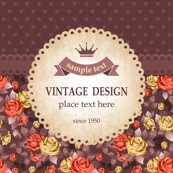 Vintage design — Stock Vector