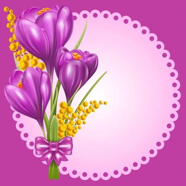 Crocuses — Stock Vector