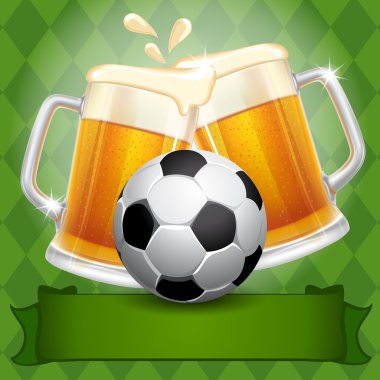 bira ve futbol topu 