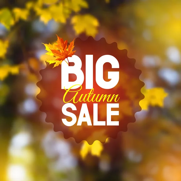 Autumn sale — Stock Vector