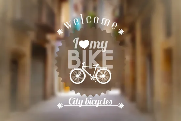 Fondo de la bicicleta — Vector de stock