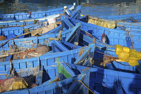 Barcos de pesca azul —  Fotos de Stock