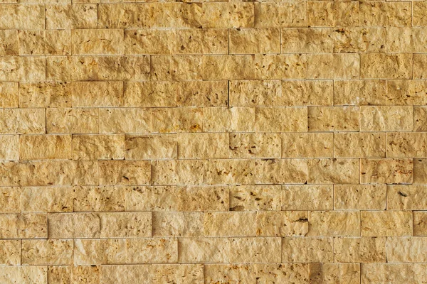 Marble Texture Small Yellow Squares Rough Processing Travertine Wall Rough — Foto de Stock