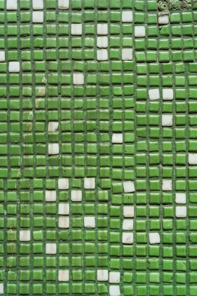 Зеленая Белая Керамическая Мозаика Ванной Комнаты — стоковое фото