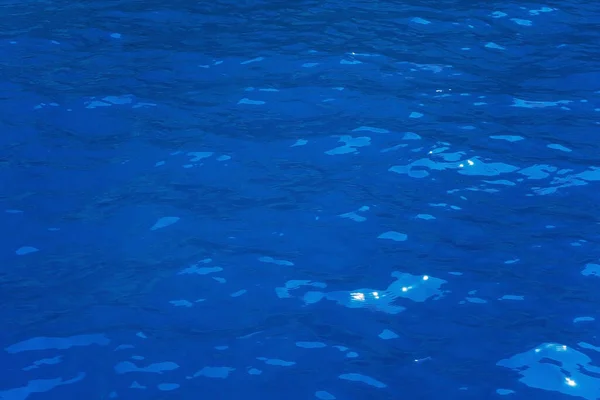 Crystal Clean Water Mediterranean Coast Blue Water Shade Green Turkish — ストック写真