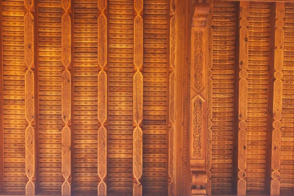 Carved Wooden Elements Wall Uzbek House Texture Carved Wood Tourist — Photo