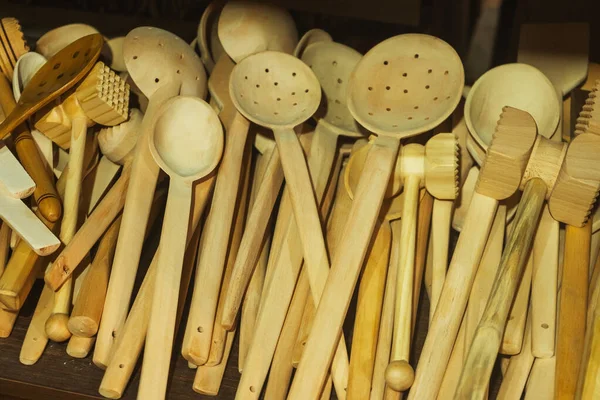 wooden kitchen items for cooking. kitchen accessories for tourists in georgia. eco friendly kitchen spoons