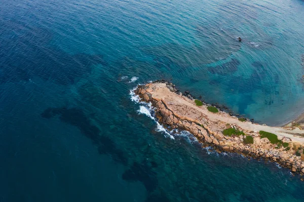 Rocky Coast Turkish Cyprus Clean Water Island Cyprus Beautiful Problematic — Foto de Stock
