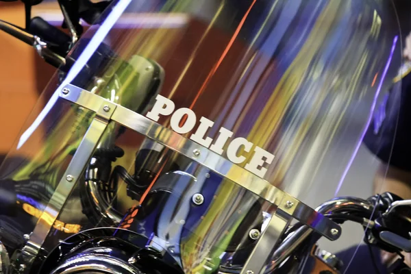 Polis motorcykel — Stockfoto