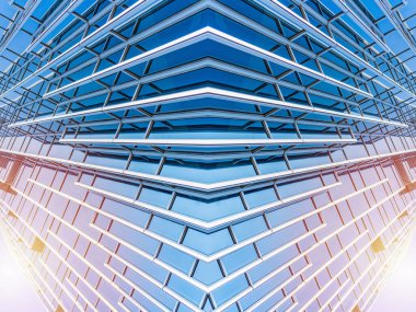 Mimari, Modern İnşaat Cam Cephesi İş Arkaplanı 'nı ayrıntılarıyla anlatıyor