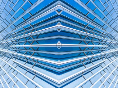 Mimari, Modern İnşaat Cam Cephesi İş Arkaplanı 'nı ayrıntılarıyla anlatıyor