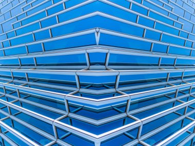 Mimari, Modern İnşaat Cam Cephesi İş Arkaplanı 'nı ayrıntılarıyla anlatıyor