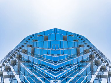 Mimari, Modern İnşaat Cam Cephesi İş Arkaplanı 'nı ayrıntılarıyla anlatıyor