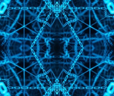 Soyut kaleydoskop arkaplanı. Güzel çok renkli kaleydoskop dokusu. Eşsiz kaleydoskop tasarımı.