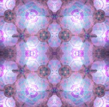 Soyut kaleydoskop arkaplanı. Güzel çok renkli kaleydoskop dokusu. Eşsiz kaleydoskop tasarımı.