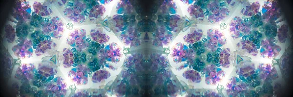Abstraktes Kaleidoskop Schöne Mehrfarbige Kaleidoskop Textur Einzigartiges Kaleidoskopdesign — Stockfoto