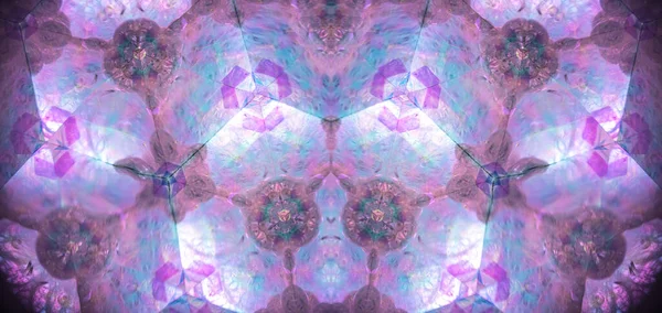 Soyut kaleydoskop arkaplanı. Güzel çok renkli kaleydoskop dokusu. Eşsiz kaleydoskop tasarımı.