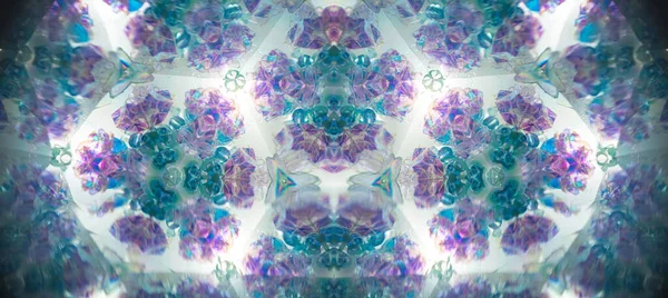 Abstraktes Kaleidoskop Schöne Mehrfarbige Kaleidoskop Textur Einzigartiges Kaleidoskopdesign — Stockfoto