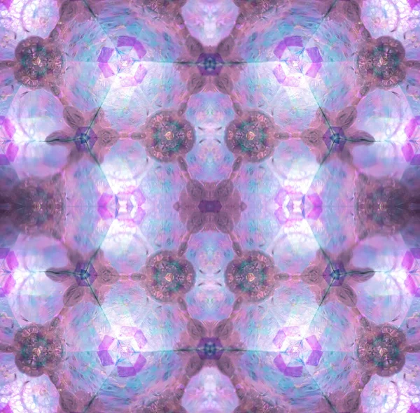 Abstraktes Kaleidoskop Schöne Mehrfarbige Kaleidoskop Textur Einzigartiges Kaleidoskopdesign — Stockfoto