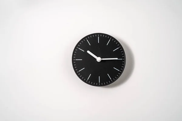 Close Office Clock White Background Clipping Path — Stock Photo, Image