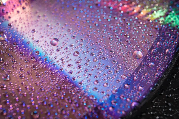 Water Drops Dvd Media Water Drops Colorful Background — Stock Photo, Image