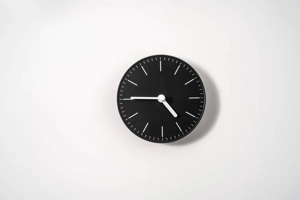 Close Office Clock White Background Clipping Path — Stock Photo, Image