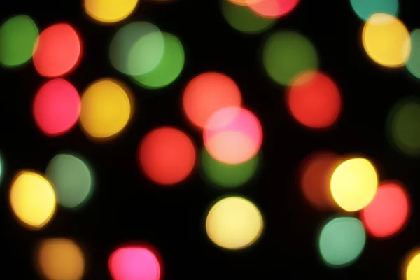 Defokussierte farbige Lichter — Stockfoto