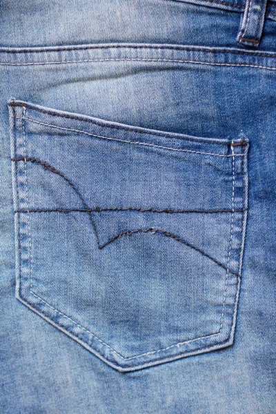 Terug jeans zak — Stockfoto