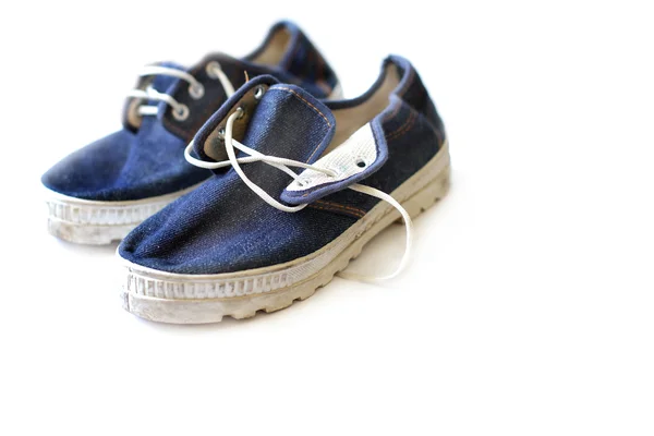 Par de zapatillas sobre fondo blanco — Foto de Stock
