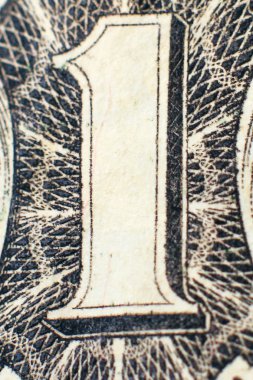 bir dolar closeup bir parçası