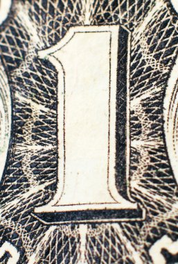 bir dolar closeup Dikey konumu bir parçası