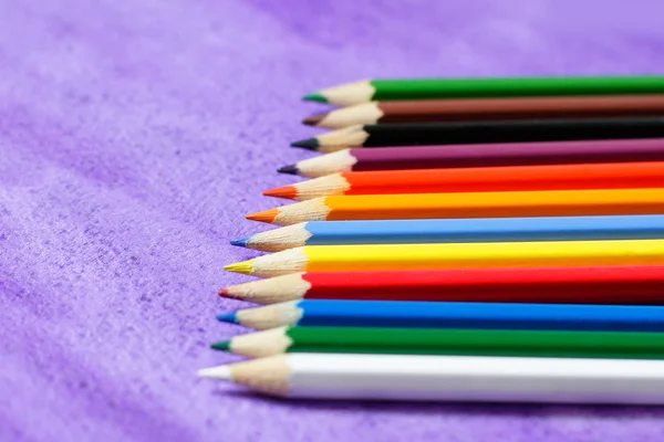 Multicolored pencils for drawing — Stock Photo, Image