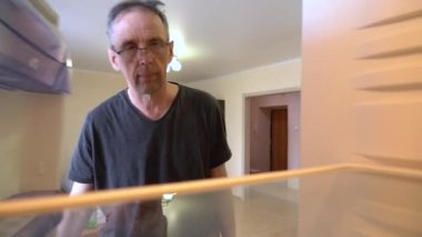 Looking into an empty refrigerator