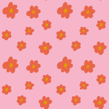 Kırmızı çiçekler, modaya uygun komik karakterler, modern sanat eserlerini karalıyor komik el çizimi, komik, modaya uygun, modaya uygun, gösterişsiz, klipsiz bir çizim.