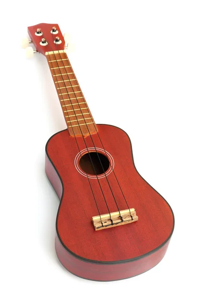 Beyaz arkaplanda Ukulele