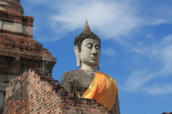 Antica statua buddha — Foto Stock