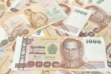 Thai banknotes background